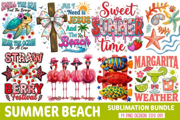 Download Summer Beach Sublimation Design - Sublimation design Collection