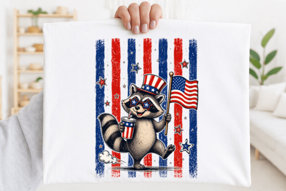 Download Patriotic Raccoon Fourth of July PNG - Premium Resources