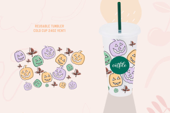 Download Seamless Full Wrap Halloween Pumpkin Svg - Full wrap Collection