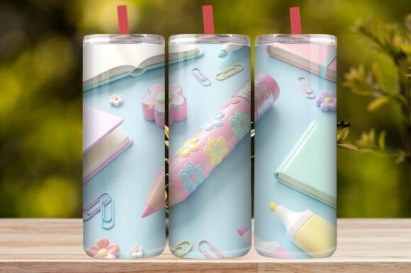 Download Cute Floral Pencil Tumbler Wrap - Premium Bundle