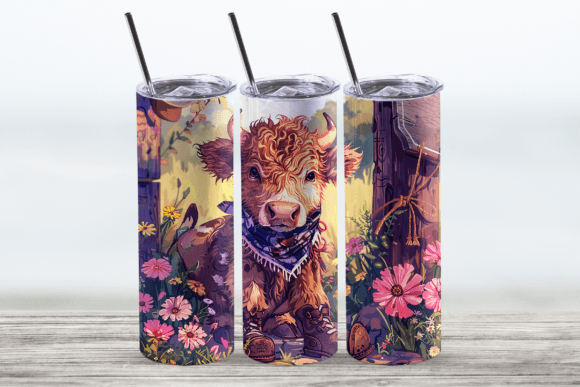 Download 20oz Highland Cow Tumbler Wrap - 20oz highland cow Collection
