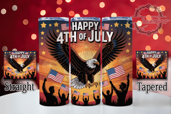 Download Bald Eagle Patriotic 20oz Tumbler - Premium Bundle
