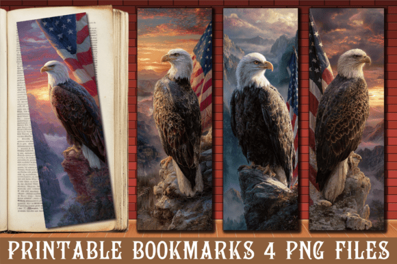Download Majestic Bald Eagle Patriotic Bookmark - Bald eagle patriotic Collection