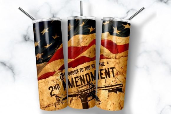 Download Patriotic American Flag Skinny Tumbler - Premium Resources