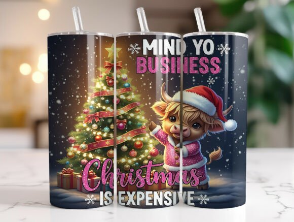 Download 20oz Highland Cow Christmas Tumbler Wrap - 20oz highland cow Collection